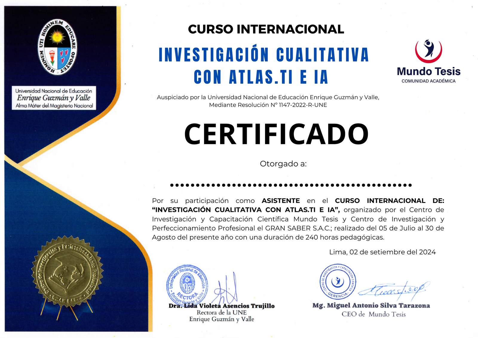 Certificado de reconocimiento a4 elegante y versátil tonos dorados